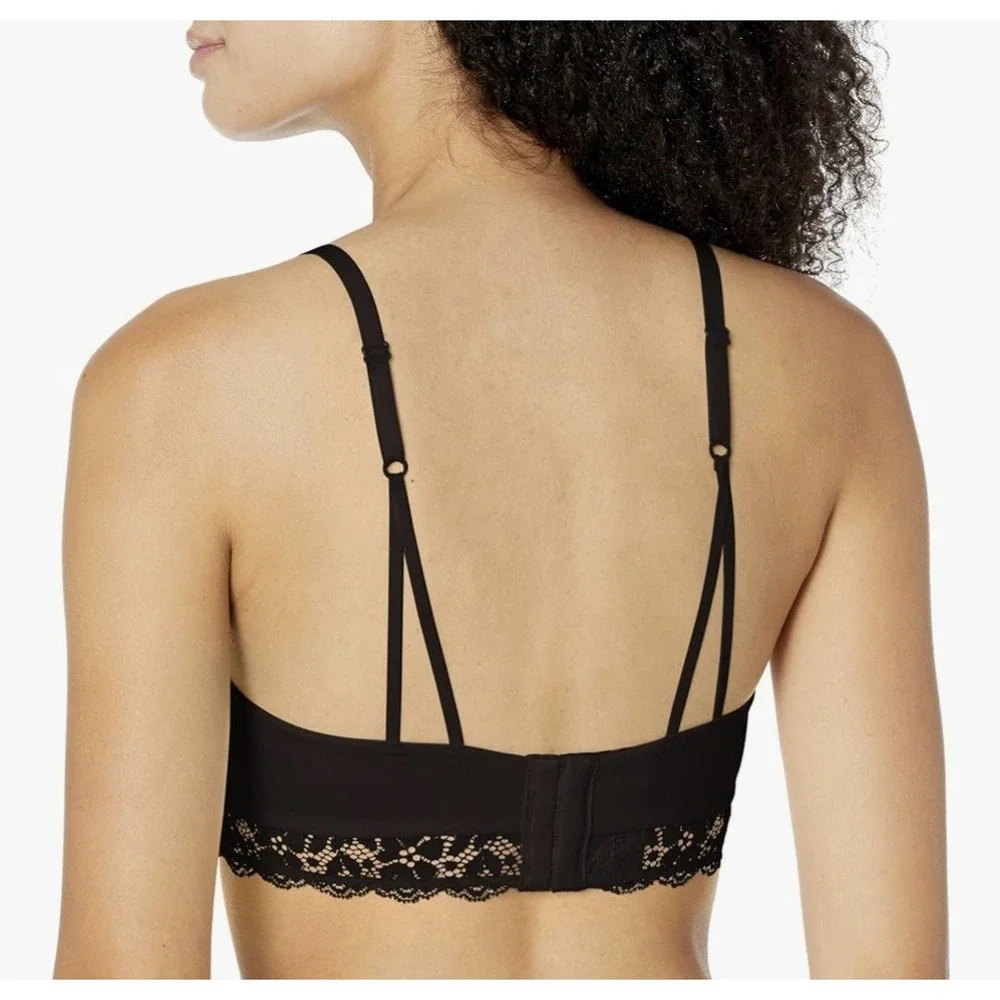 Maidenform Pure‎ Comfort Convertible Wireless Bralette, Black,  38D, NEW